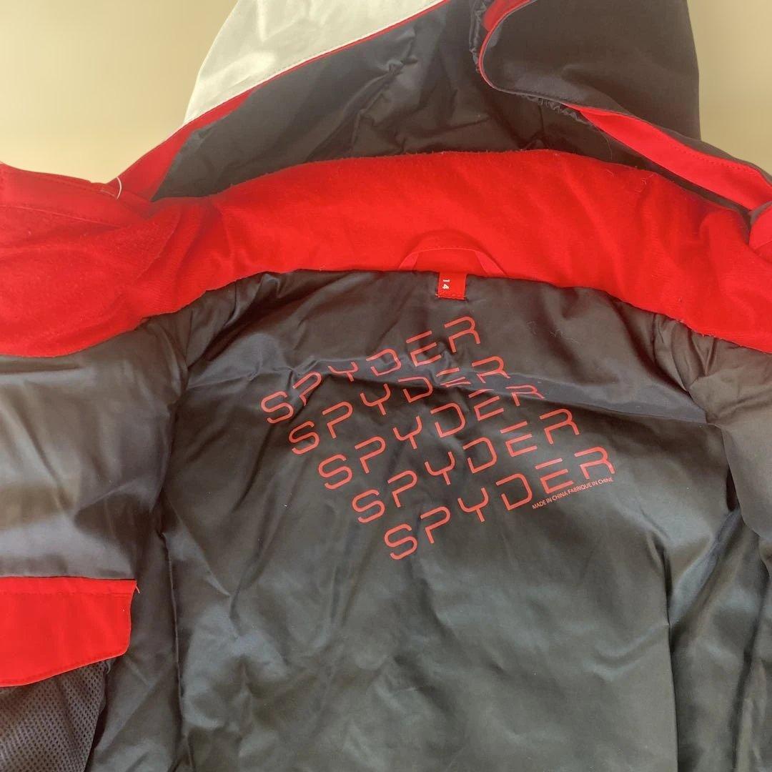 Spyder size 14 子ども用スキーウェア 赤黒白