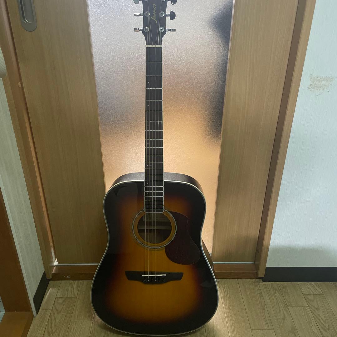 James J-300D BBT アコースティックギター ケース、チューナーつき