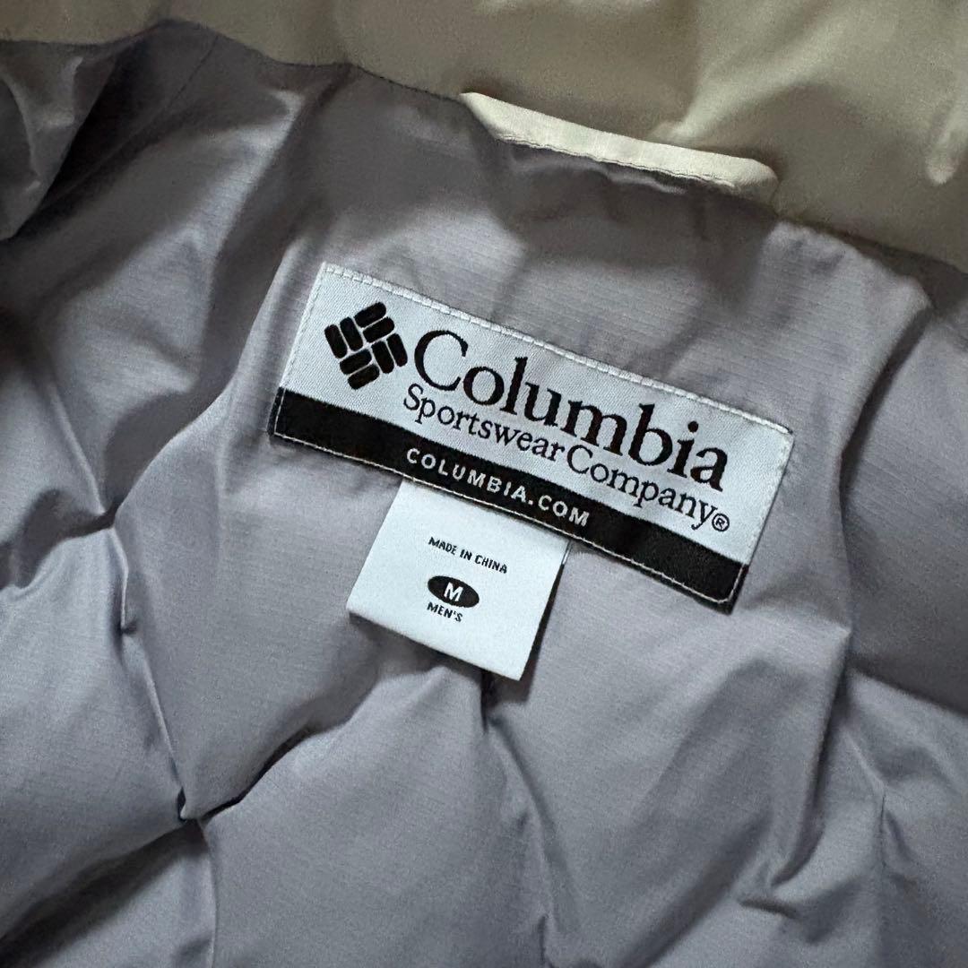 【希少カラー⭐️】極暖Columbia ダウンジャケット　キルティング　白　M
