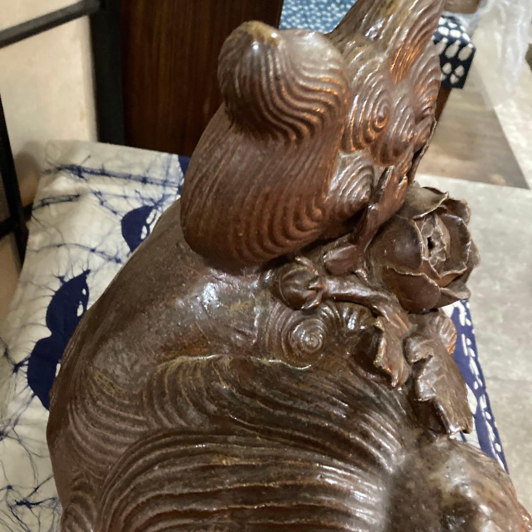 古備前骨董美術品珍品です❣️初売りです❣️希少ボタン獅子銘有り❣️