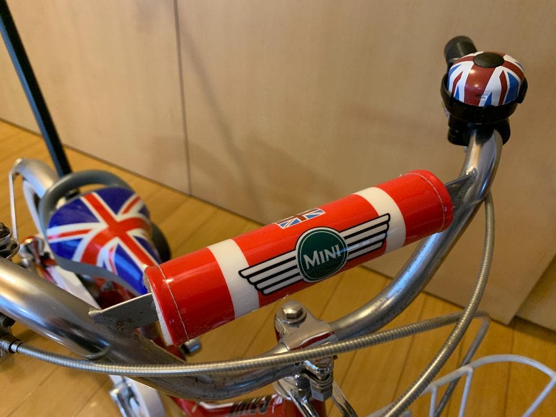 ミニ自転車１４インチ　手押し棒付き