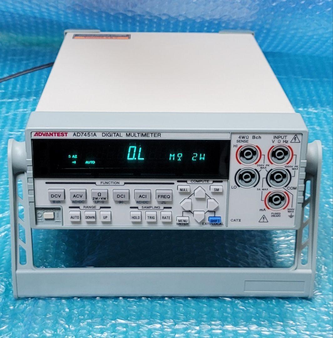 動作良好 ADVANTEST AD7451A デジタルマルチメーター