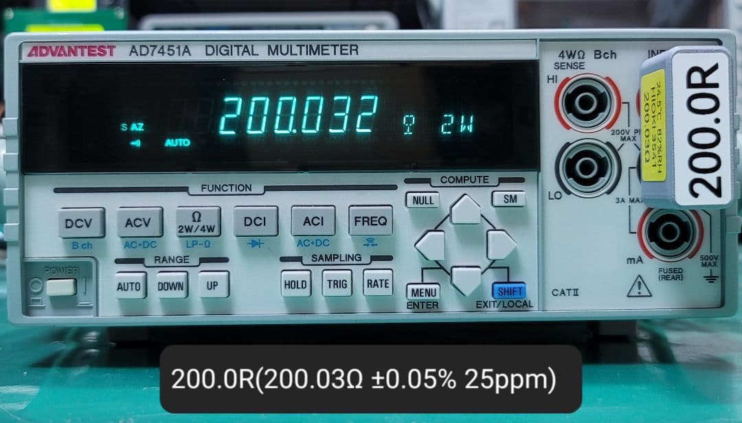 動作良好 ADVANTEST AD7451A デジタルマルチメーター
