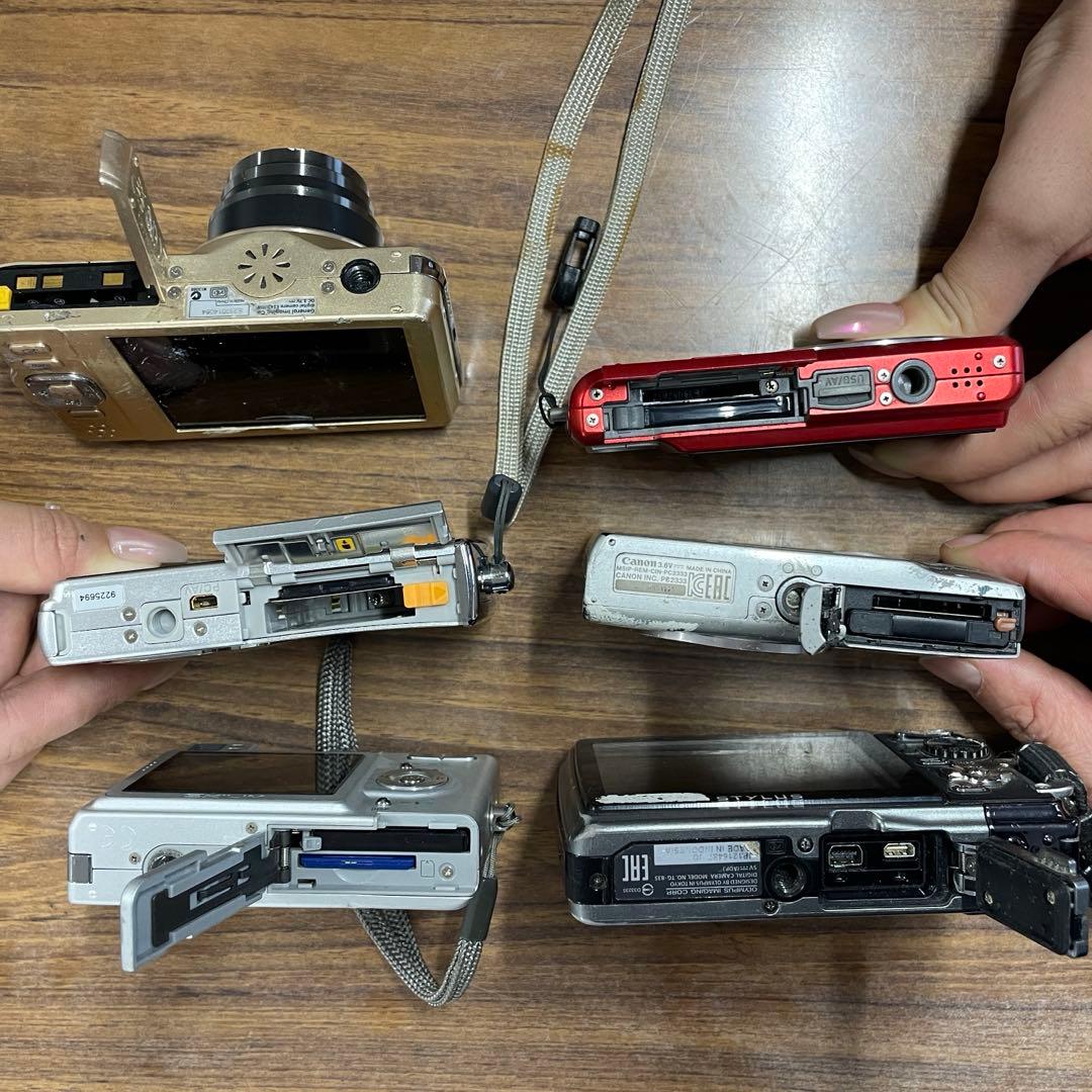 【ジャンク品】コンパクトデジタルカメラ6台セット