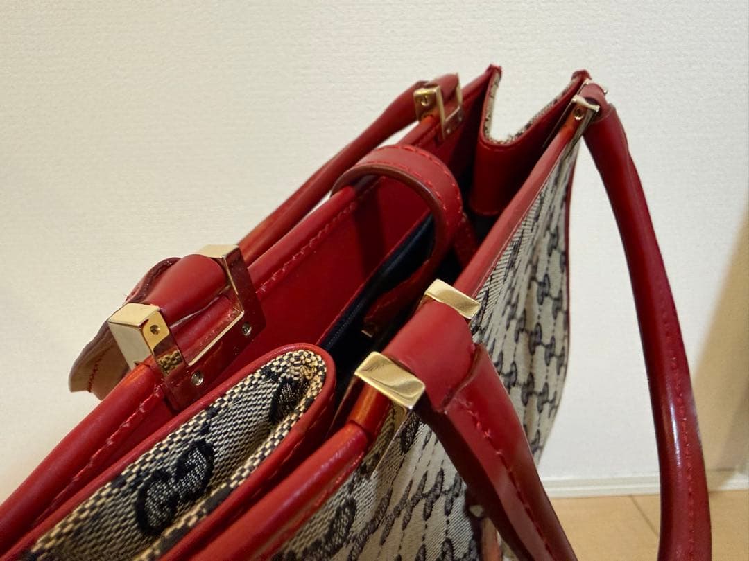 グッチ ハンドバッグ GGキャンバス/【中古】/美品/レディース