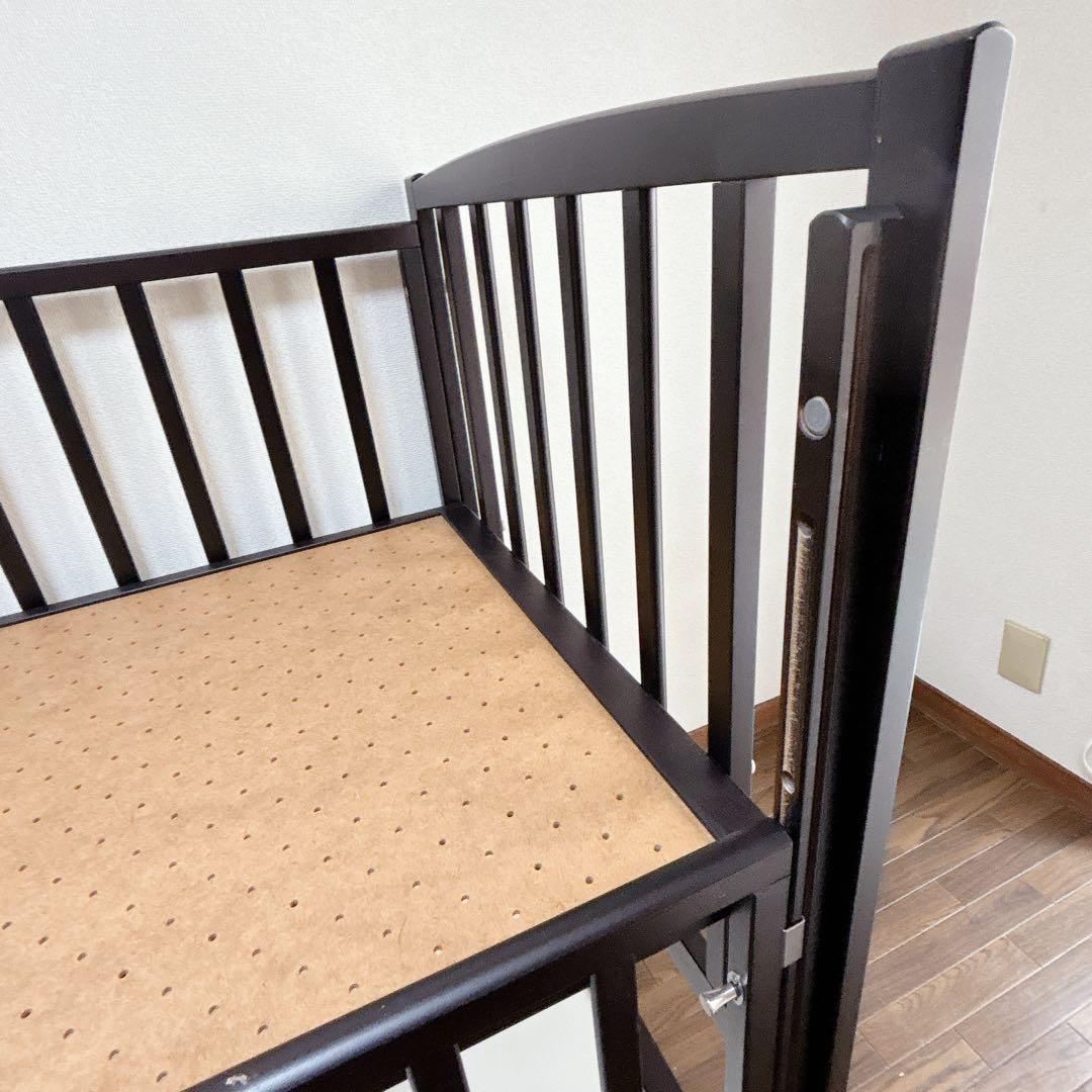 こんにゃく！ヤマサキ　ハイタイプ　ベビーベッド　ツーオープン　日本製