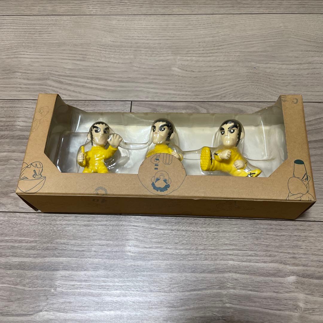 激レア ヴィンテージ イエロー武道家フィギュア3体セット　ブルースリー