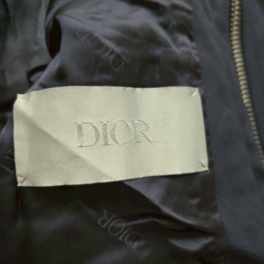 【DIOR ディオール】 コットンナイロンジャケット 44 ネイビー メンズ
