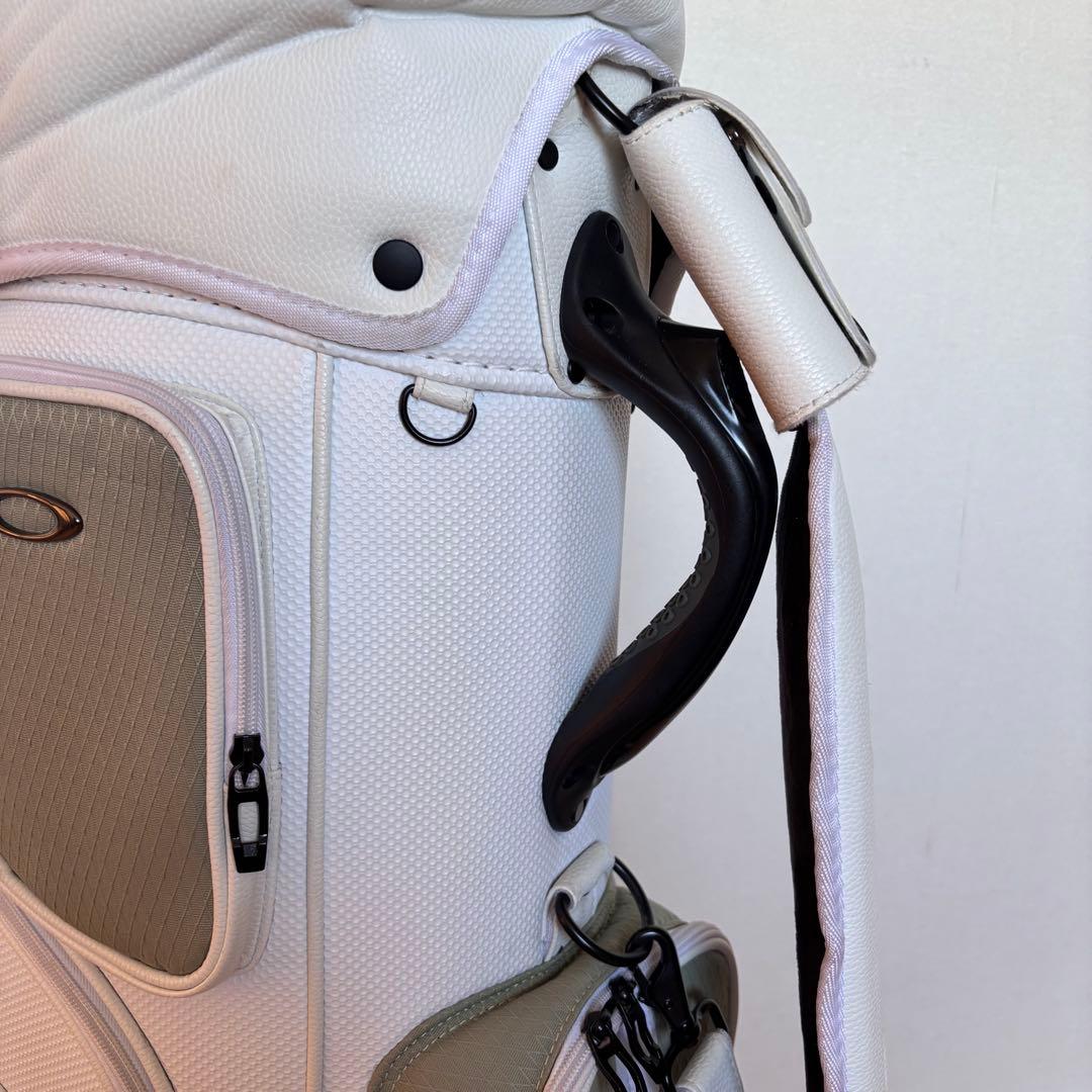キャディバックOAKLEYオークリーSKULL GOLF BAGホワイトグリーン