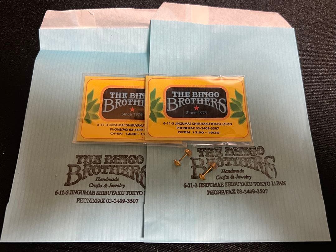 THE BINGO BROTHERS 24K 星ピアス 2個 ビンゴブラザーズ