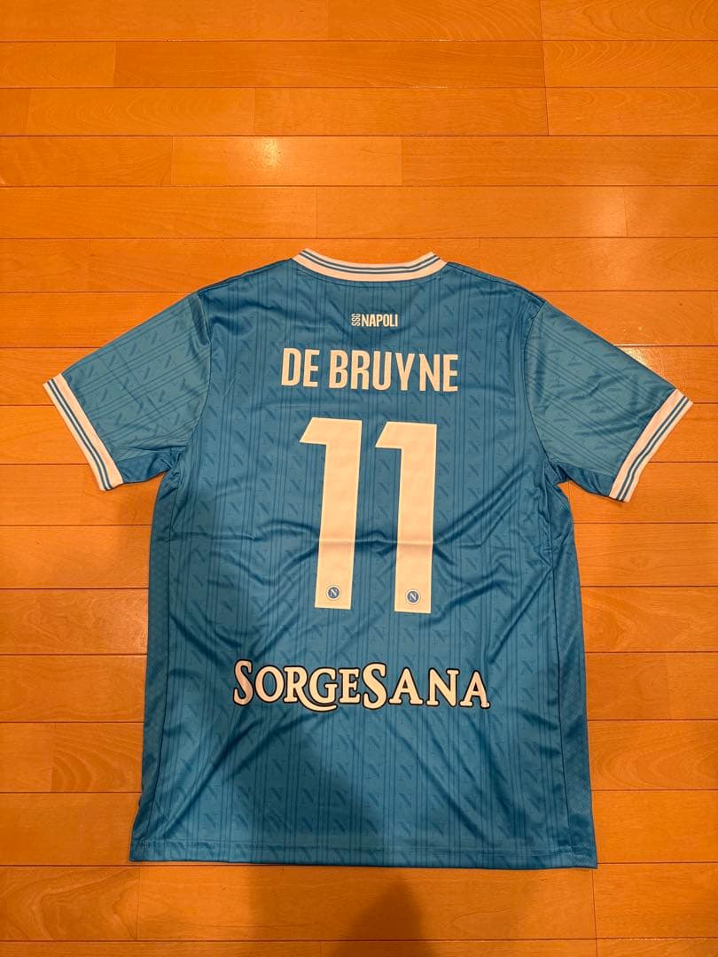25-26ナポリ ケヴィン・デ・ブライネ ホームユニフォーム　Mサイズ