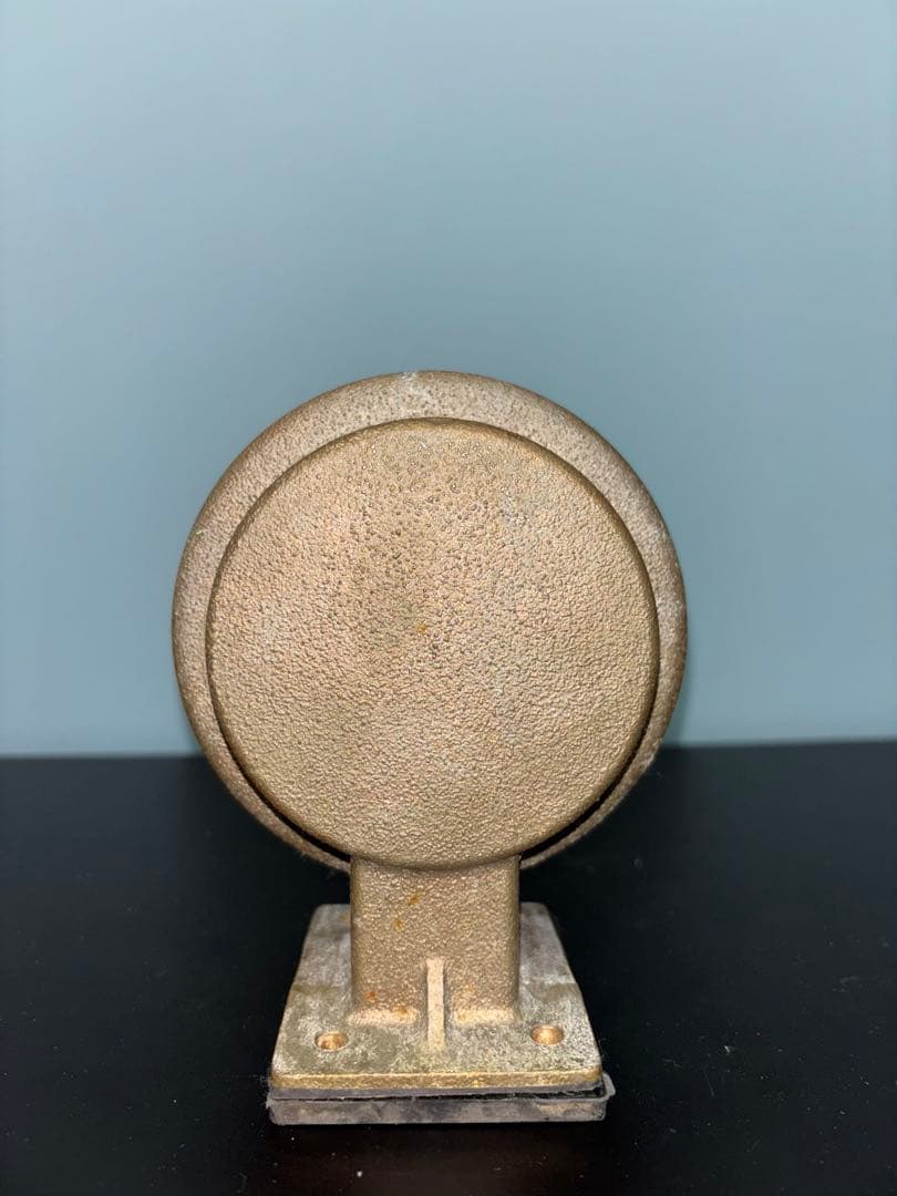 中古　松本船舶　マリンランプ　2号フランジ(ゴールド) 真鍮　LED電球付き　①