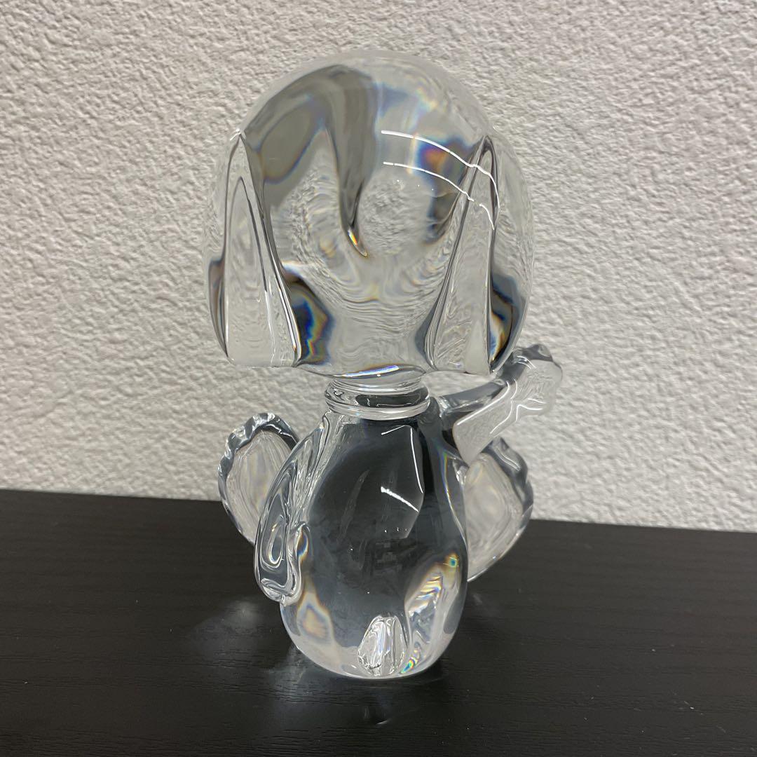 バカラ Baccarat スヌーピー オブジェ クリスタル 箱付き