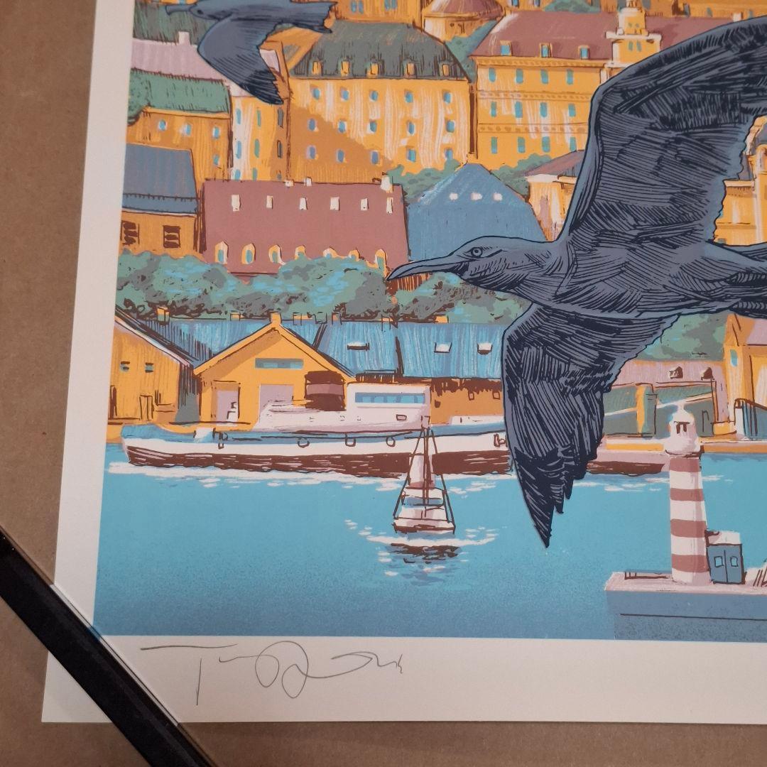 激レア 魔女の宅急便 キキ ジジ シルクスクリーン ポスター サイン入り ジブリ