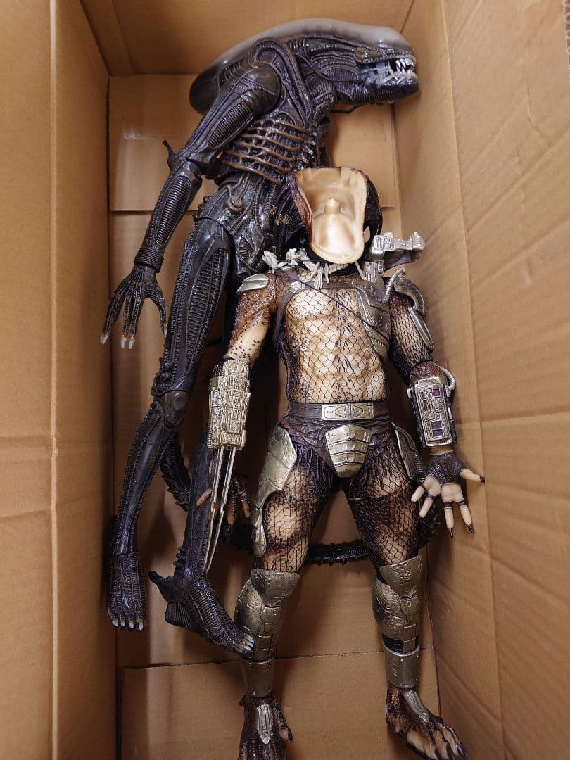 【ジャンク品】1/4 エイリアンVS プレデター フィギュアセット