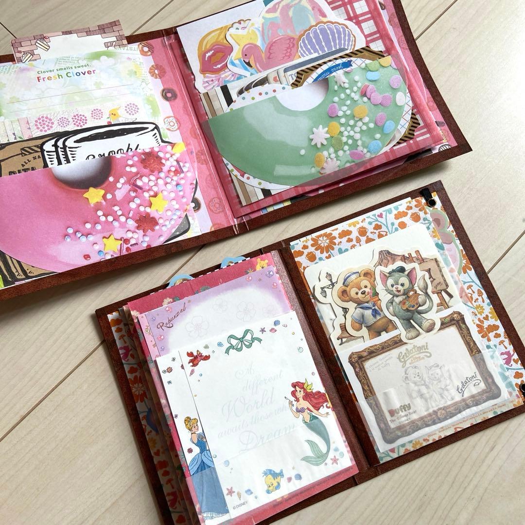 紙モノ コラージュ素材 大量 おすそ分けファイル まとめ売りサンリオ ディズニー