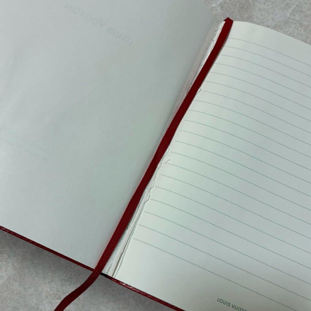 ノート・メモ帳 Louis Vuitton epileather handnote red