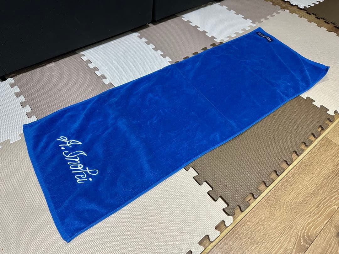 アントニオ猪木　青タオル　ネーム刺繍　レア希少