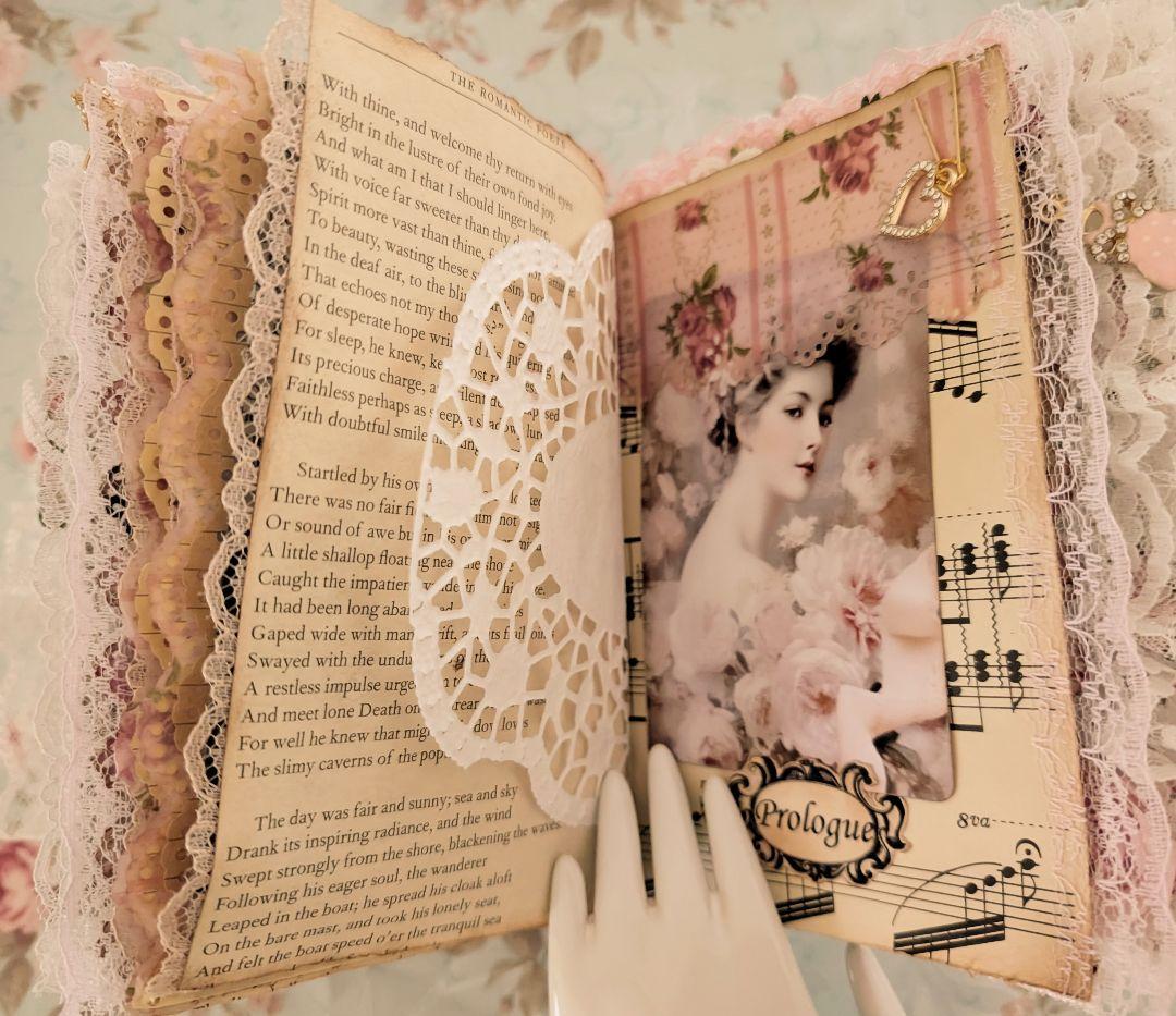 薔薇とレースのロマンチックスィートジャンクジャーナル*Brilliant*