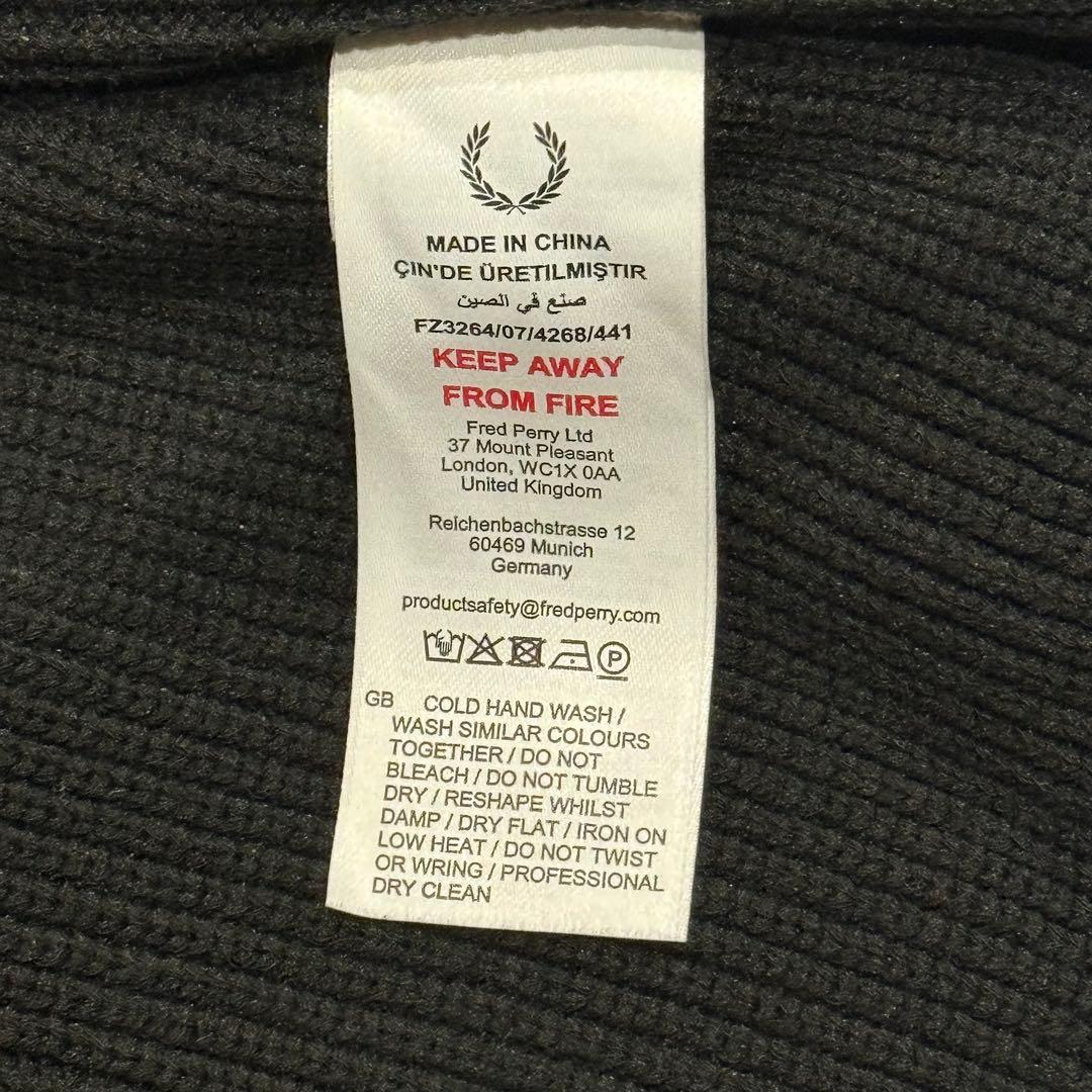 極美品 ビームス別注 フレッドペリー ドライバーズニット 黒 Mサイズ