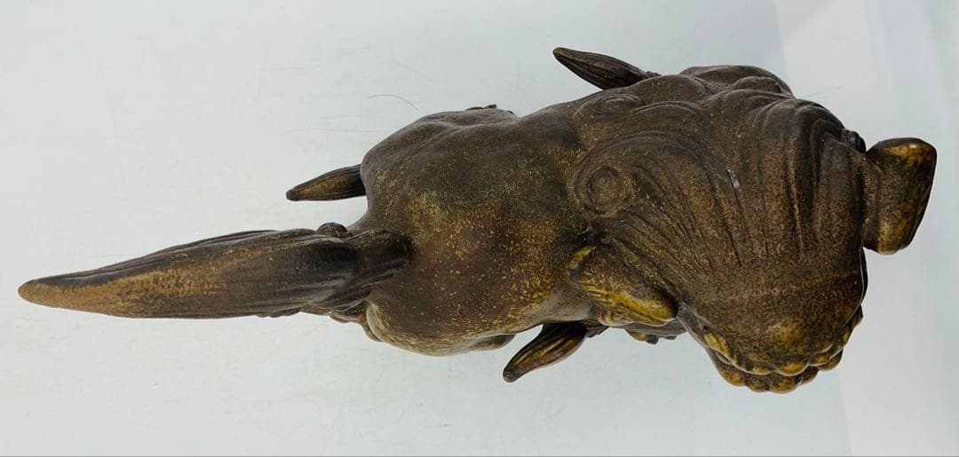 ★★ 大正生まれの名工　末石高仙先生　備前焼獅子置物　共箱【14】★★