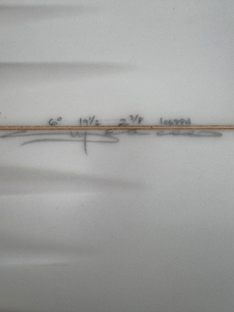 クリステンソン:ガーラック6’0 FCS ショートボード