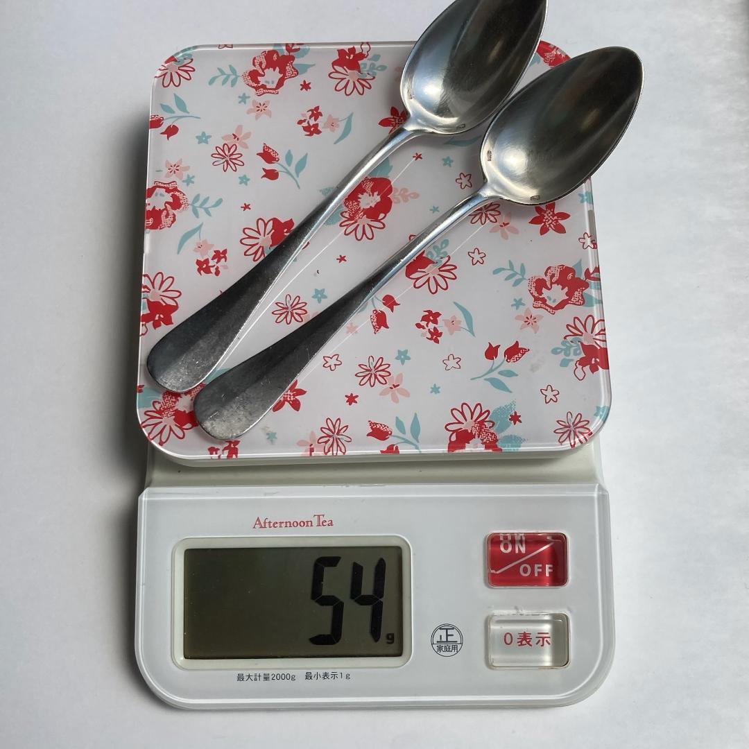 ノワゼット⭐️フランスアンティーク⭐️ティースプーン　4本セット　純銀P