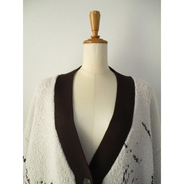 ayane アヤン ニットジャガードモフモフカーディガン