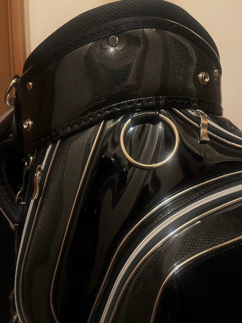 希少品　ゴルフキャディバッグ9型　付属品(フードカバー、ネームプレート有り)