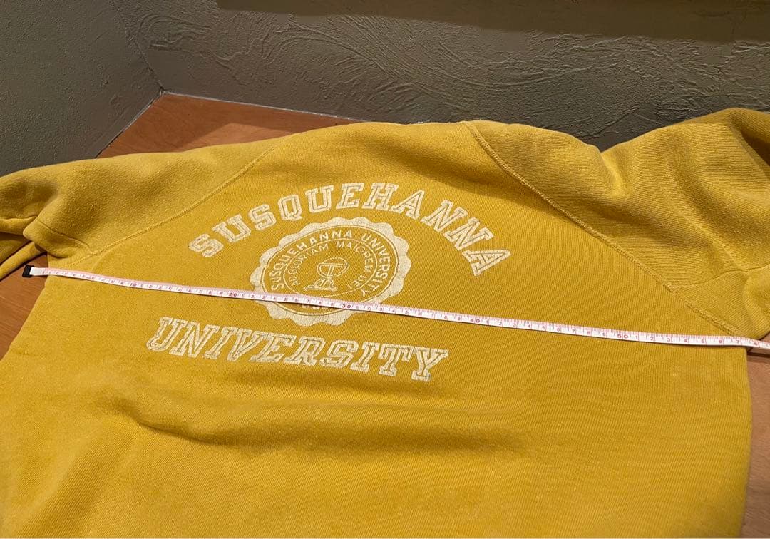 50s ビッグサイズ ビンテージ スウェット 脇ガゼット フロッキープリント