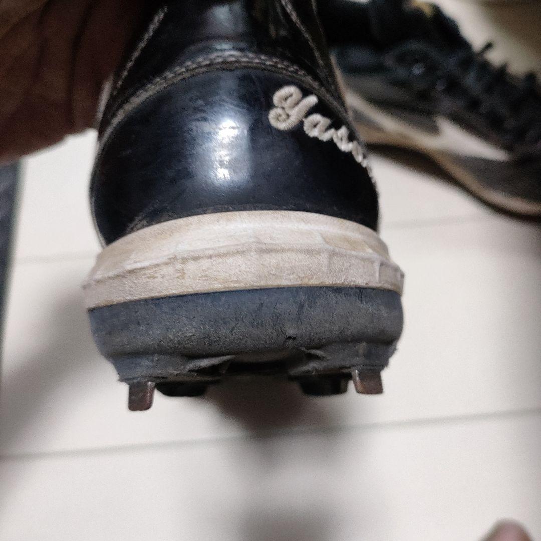 あ*。様 【レア】千葉ロッテマリーンズ安田選手　実使用スパイク　ミズノプロ　オー