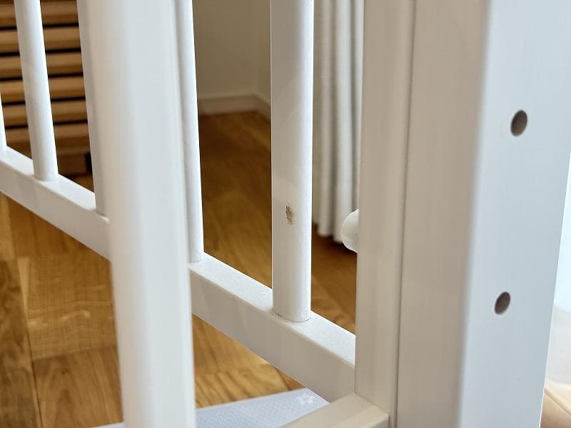 【値下げ！】YAMATOYA Ｗオープンハイタイプ ミニベビーベッド ホワイト