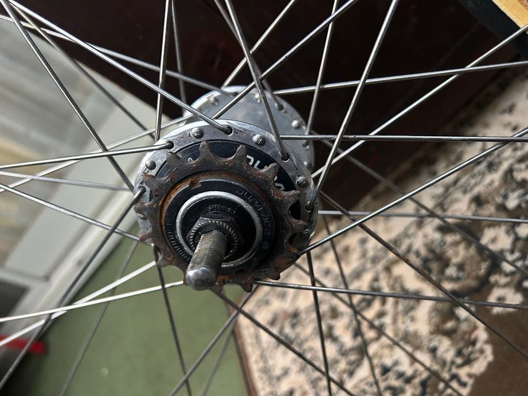 ピスト手組ホイール 100/110エンド