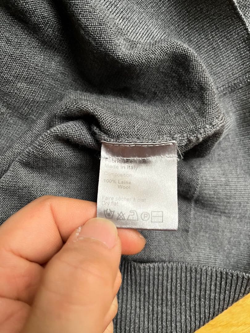 ディオールオム エディスリマン Vネック ニット XS 07SS 07AW