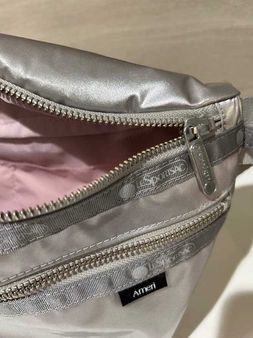 Amen シルバー ボディバッグ　レスポートサック