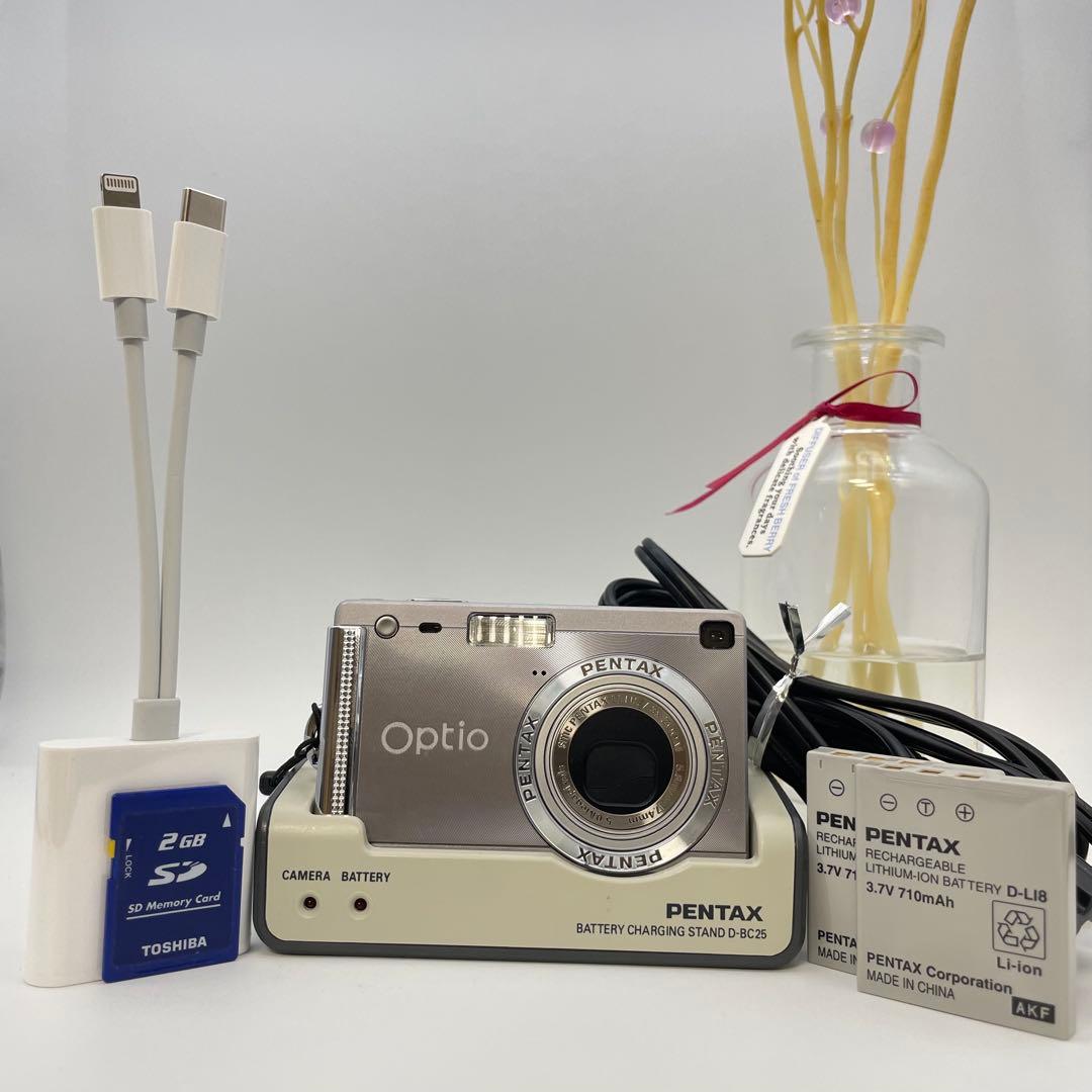 訳有特価✨PENTAX Optio s5i✨動作確認済 スマホ転送OK 可愛い♪