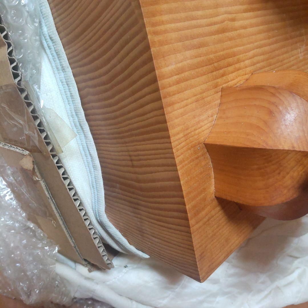 本榧六寸盤　天地柾目　簡易カバー付き