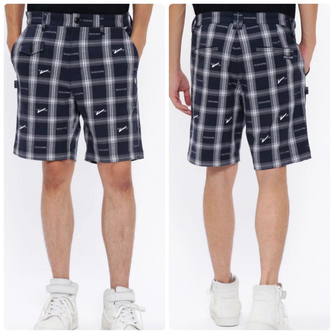 新品タグ付　 パーリーゲイツ 2024年　近年 ストレッチハーフパンツ チェック