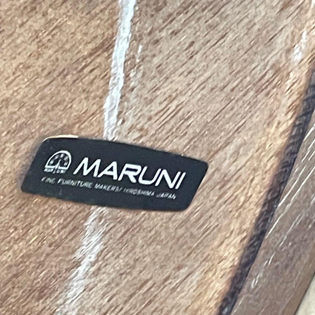 HR221 【希少ビンテージ】maruni 美しい螺旋柱　カービング　テーブル