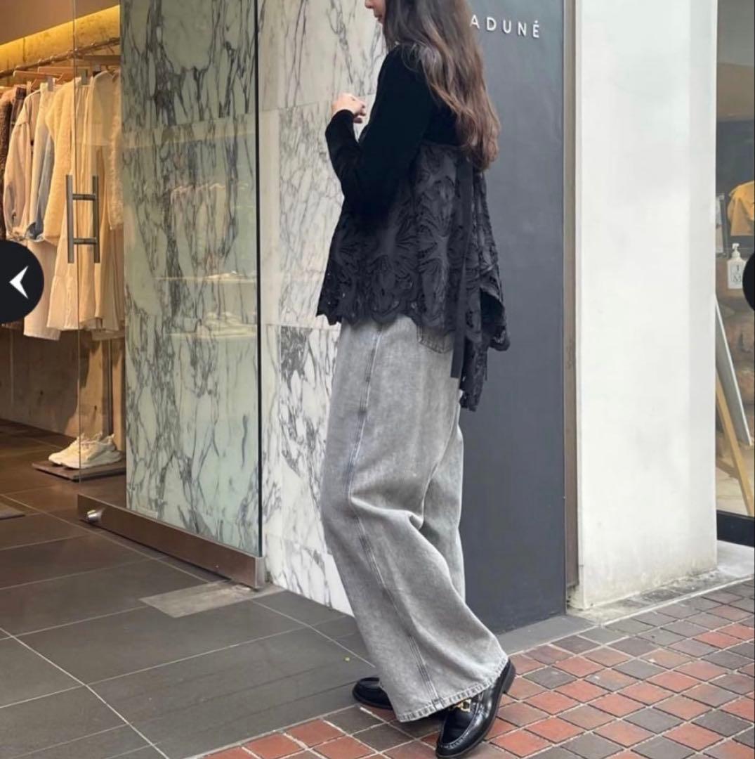 CADUNE カットワーク　レースキャミ　カデュネ　新品未使用品　タグ付き