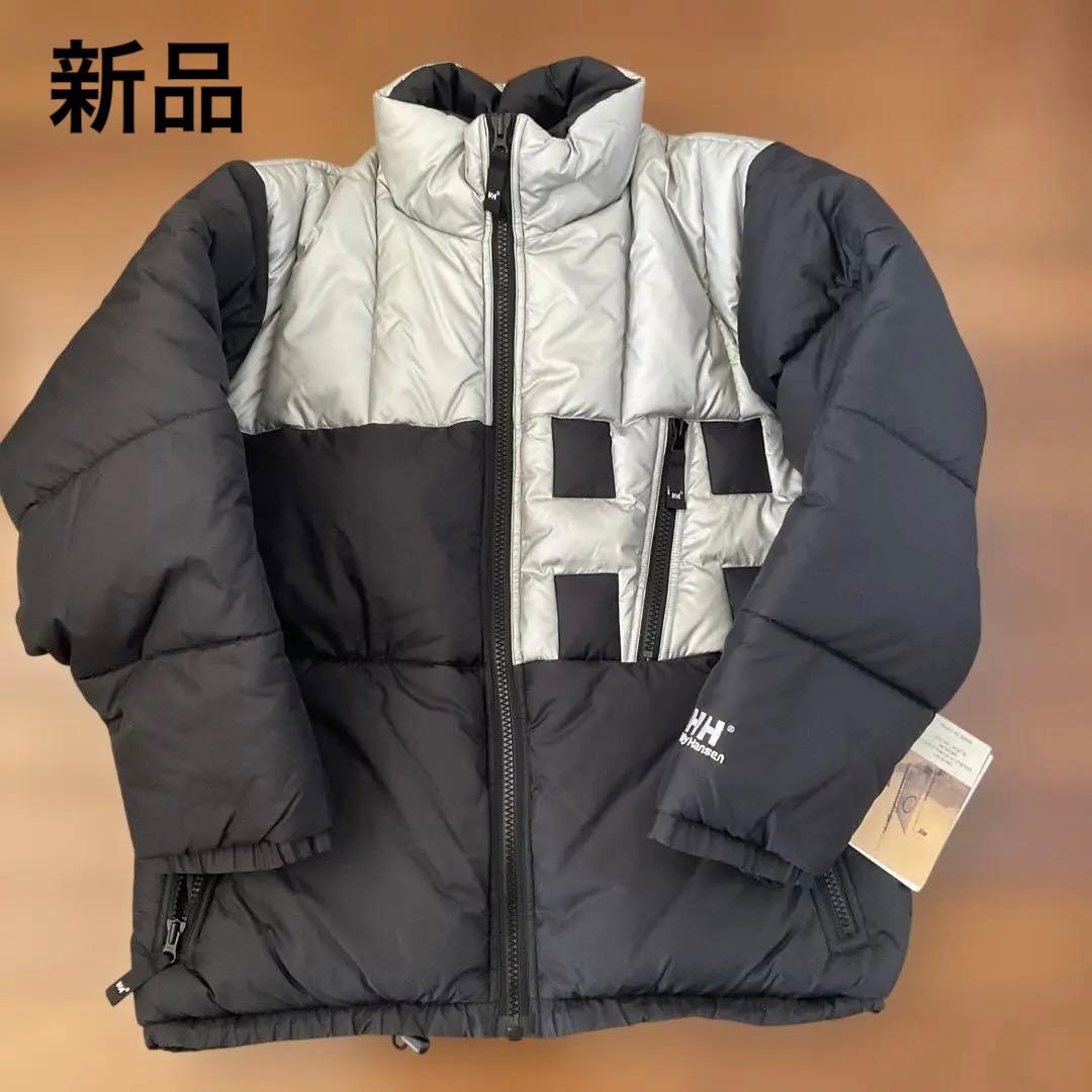 ヘリーハンセン　ダウンジャケット　ブラックシルバーtohji着用　ノースフェイス