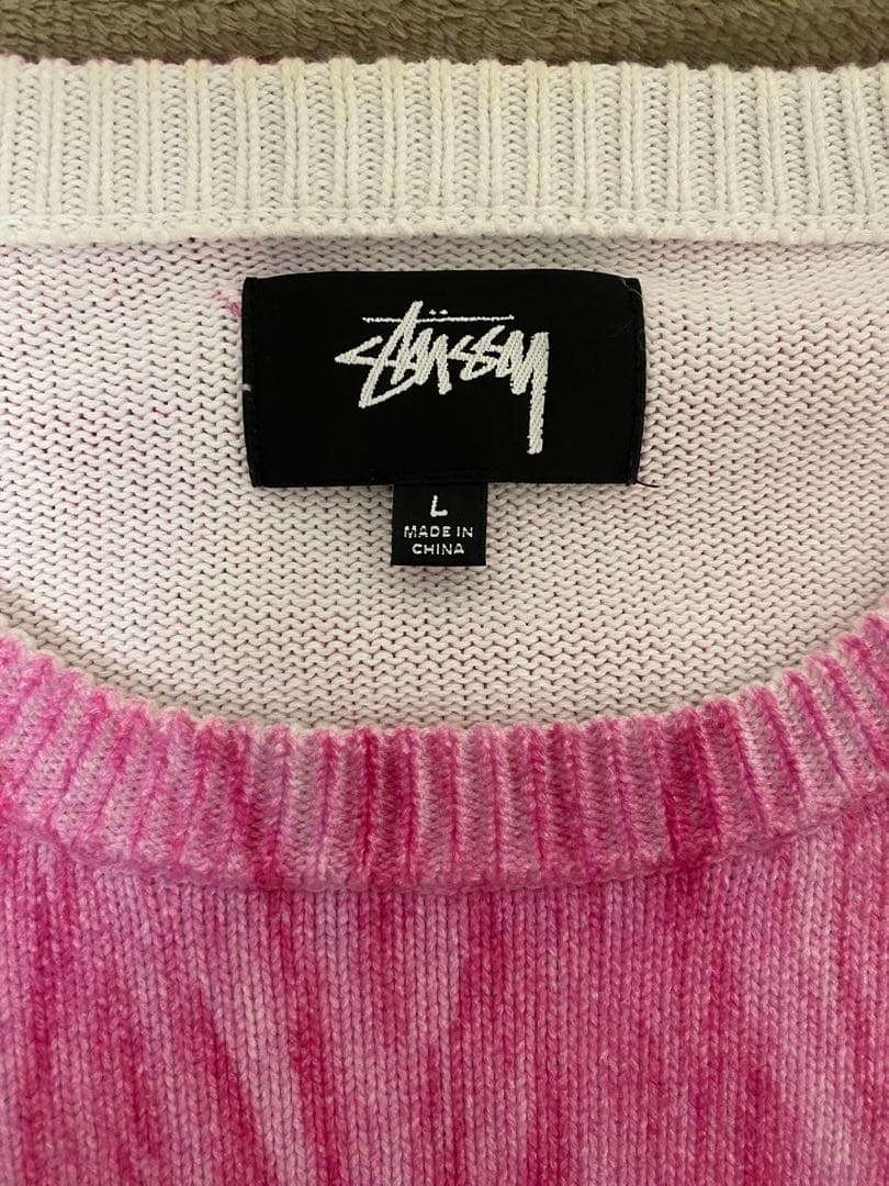 stussy printed fur sweater Lサイズ