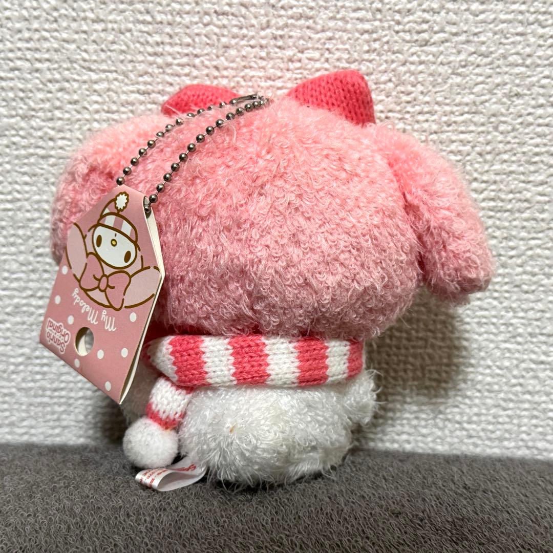 サンリオ マイメロディ マフラー もこもこ ボールチェーン マスコット