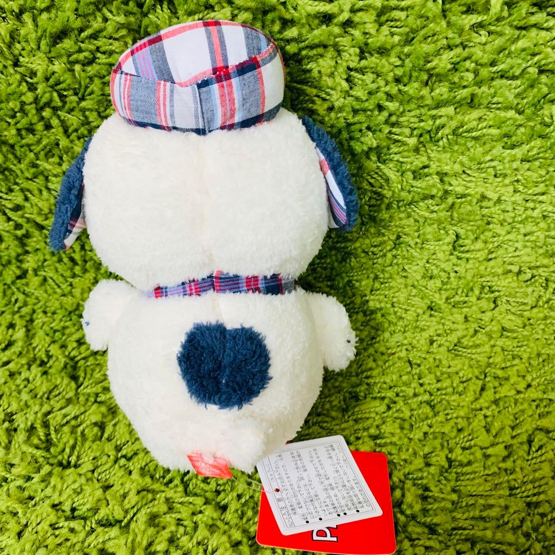 オラフ スヌーピータウン ぬいぐるみ　OLAF ブルーベリーチェック