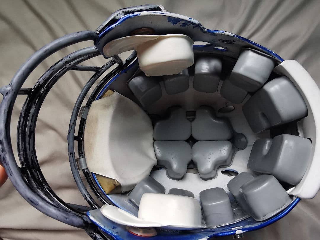 Riddell アメリカンフットボールヘルメット 青 サイズL