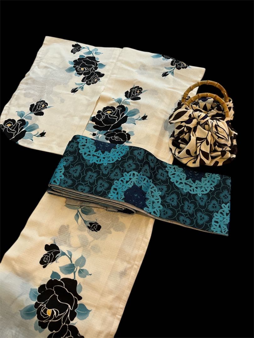 浴衣・帯・バック３点セット