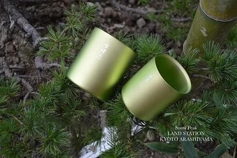 新品未使用嵐山限定スノーピーク スタッキングマグ 雪峰 H450&H300セット