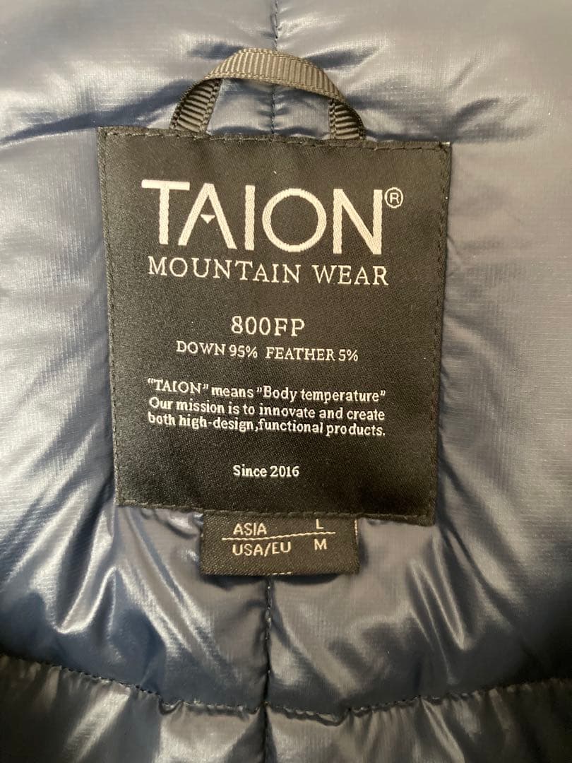 タイオン　パッカブルボリューム　ダウン　パーカー　Lサイズ 800FP