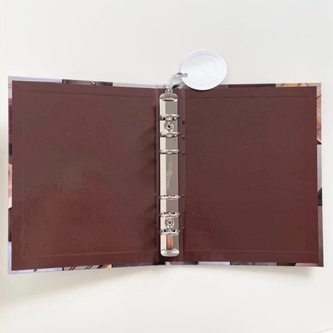 早い者勝ち　韓国　貯金　バインダー　カバー　A5 リフィル　ブラウン　3