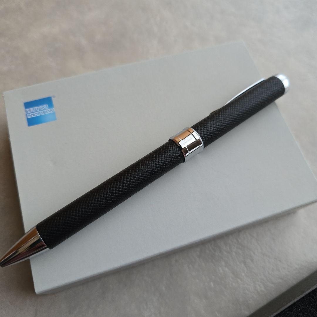 AMEXプラチナ未使用ソメスサドルボールペン&メモパッド超美品